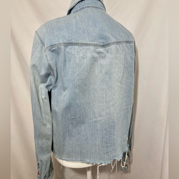 MNG Mango Jeans Denim Jacket/Top - Picture 3 of 8